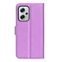 Xiaomi Poco X4 Gt      Pu Wallet Case    [Purple]