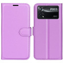 Xiaomi Poco X4 Pro 5G      Pu Wallet Case    [Purple]