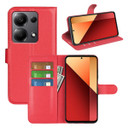 Xiaomi Poco M6 Pro 4G      Pu Wallet Case    [Red]