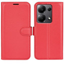 Xiaomi Poco M6 Pro 4G      Pu Wallet Case    [Red]