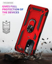 Xiaomi Poco M4 Pro 5G Military Armour Ring Case Red