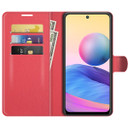 Xiaomi Redmi Note 10      Pu Wallet Case    [Red]