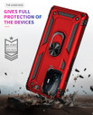 Xiaomi 11T Pro Military Armour Ring Case Red