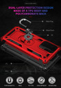 Xiaomi 11T Pro Military Armour Ring Case Red