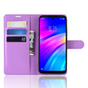 Xiaomi Redmi 7      Pu Wallet Case    [Purple]