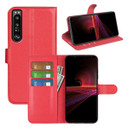 Sony Xperia 1 Iv      Pu Wallet Case    [Red]
