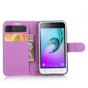 Galaxy J1 2016      Pu Wallet Case    [Purple]