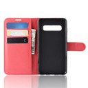 Galaxy S10 Plus      Pu Wallet Case    [Red]
