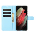Galaxy S21 Ultra      Pu Wallet Case    [Lightblue]