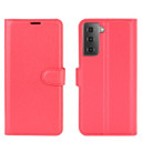 Galaxy S21      Pu Wallet Case    [Red]