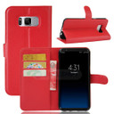 Galaxy S8      Pu Wallet Case    [Red]