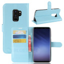 Galaxy S9 Plus      Pu Wallet Case    [Lightblue]