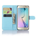 Galaxy S6 Edge Plus      Pu Wallet Case    [Lightblue]