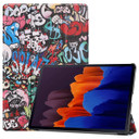 Samsung Galaxy Tab S7+ T970    Designer Tri-Fold Case      Graffiti