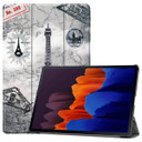 Samsung Galaxy Tab S7+ T970    Designer Tri-Fold Case      EiffelTower