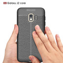 Samsung Galaxy J2 Core      Leather Texture Case    Grey