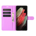 Galaxy S21 Ultra      Pu Wallet Case    [Purple]