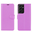 Galaxy S21 Ultra      Pu Wallet Case    [Purple]