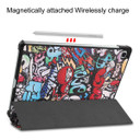 Samsung Galaxy Tab S6 Lite P610    Designer Tri-Fold Case      Graffiti