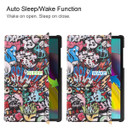 Samsung Galaxy Tab S5e T720    Designer Tri-Fold Case      Graffiti