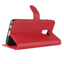 Galaxy A8 Plus 2018      Pu Wallet Case    [Red]