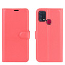 Galaxy M31      Pu Wallet Case    [Red]