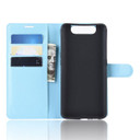 Galaxy A80/A90      Pu Wallet Case    [Lightblue]