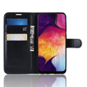 Galaxy A50      Pu Wallet Case    [Black]