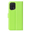 Oppo Find X5 Pro      Pu Wallet Case    [Green]