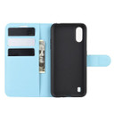 Galaxy A01      Pu Wallet Case    [Lightblue]