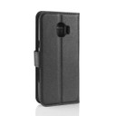 Galaxy J2 Core      Pu Wallet Case    [Black]
