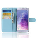 Galaxy J4      Pu Wallet Case    [Lightblue]
