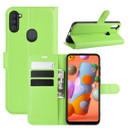 Galaxy A11      Pu Wallet Case    [Green]