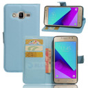 Galaxy J2 Prime      Pu Wallet Case    [Lightblue]
