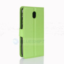 Galaxy J3 Pro/J3 2017      Pu Wallet Case    [Green]