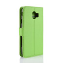 Galaxy J4      Pu Wallet Case    [Green]
