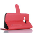 Galaxy J1 2016      Pu Wallet Case    [Red]