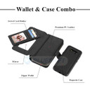 Samsung Galaxy S8      Deluxe Zipper Case    Black