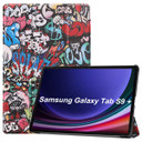 Samsung Galaxy Tab S9+ X810    Designer Tri-Fold Case      Graffiti