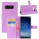 Galaxy Note 8      Pu Wallet Case    [Purple]