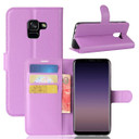 Galaxy A8 2018      Pu Wallet Case    [Purple]