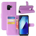Galaxy A8 Plus 2018      Pu Wallet Case    [Purple]