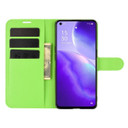 Oppo Find X3 Lite      Pu Wallet Case    [Green]