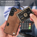 Samsung Galaxy S22+      Hand Strap PU Card Case    Brown