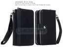 Samsung Galaxy S6      Zipper Wallet Case    Black