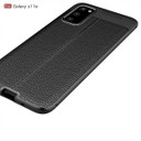 Samsung Galaxy S20      Leather Texture Case    Black