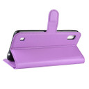 Galaxy A10      Pu Wallet Case    [Purple]