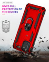 Samsung Galaxy A03      Military Armour Ring Case    Red