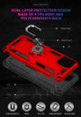 Samsung Galaxy A03      Military Armour Ring Case    Red