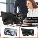 Samsung Galaxy S24 Ultra      Hand Strap PU Card Case    Black